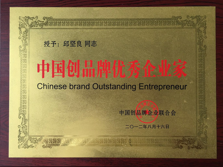中國(guó)創(chuàng)品牌優(yōu)秀企業(yè)家